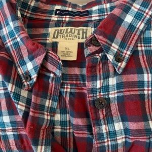 Duluth trading company heavy flannel winter shirt